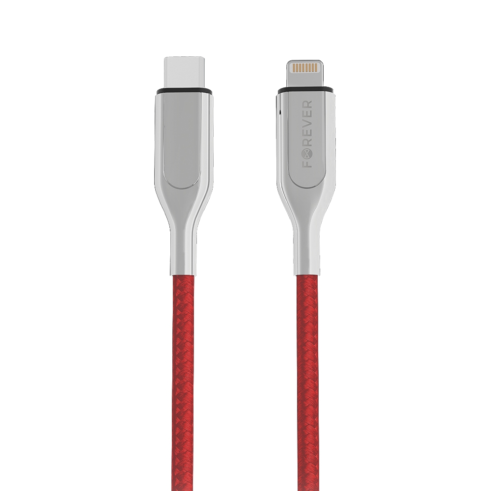 Cavo USB-C ultraveloce Forever Core MFI PD - Rete Lightning 1,5 m 2,4 A